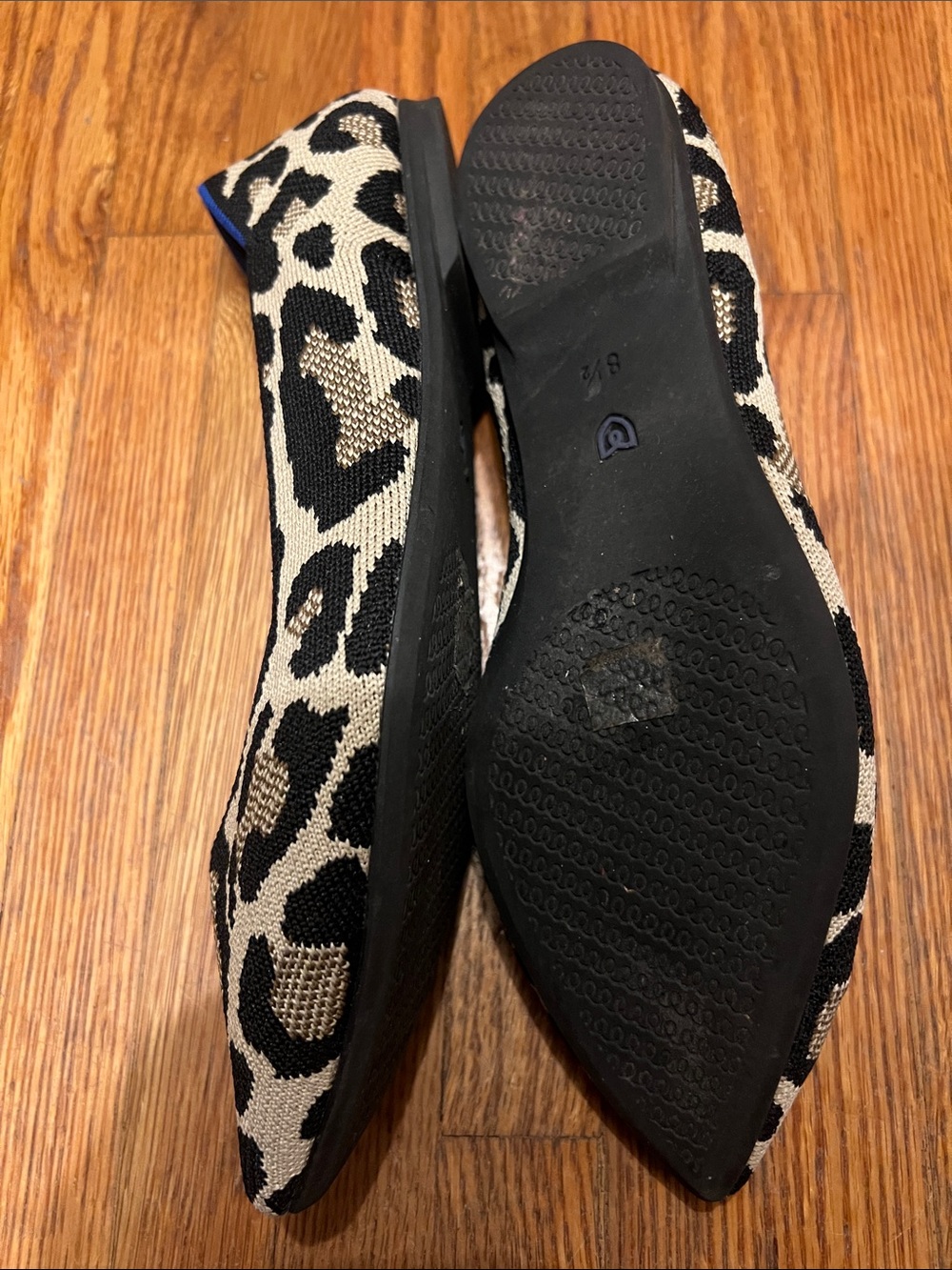 Rothy’s The Point II Leopard Flats - Picture 2 of 5